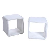 296-TWO SHELF CUBES, MID 20TH CENTURY.
