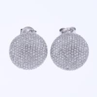 172-WHITE GOLD EARRINGS WITH DIAMONDS PAVÉ.
