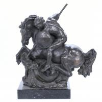 515-ATTRIBUTED TO SPANISH OR FRENCH SCHOOL, MID 20TH CENTURY. "SAINT GEORGE SLAYING THE DRAGON".