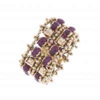 18-YELLOW GOLD RING WITH RUBIES.