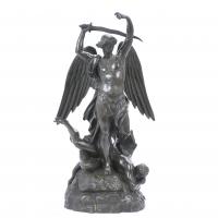 513-PROBABLY FRENCH SCHOOL, MID 20TH CENTURY. "SAINT MICHAEL THE ARCHANGEL AGAINST THE DEVIL".