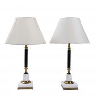 486-PAIR OF FRENCH EMPIRE-STYLE LAMPS, MID 20TH CENTURY.
