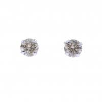 142-WHITE GOLD EARRINGS WITH DIAMOND.