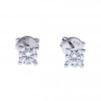 144-WHITE GOLD EARRINGS WITH DIAMOND.