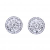 159-WHITE GOLD EARRINGS WITH DIAMONDS.
