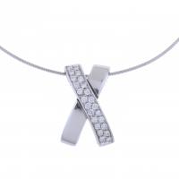 111-WHITE GOLD NECKLACE WITH DIAMONDS.