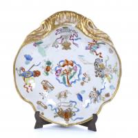 252-CHINESE PLATTER FOR EXPORT IN THE SHAPE OF A SHELL, 18TH-19TH CENTURY.