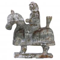 187-CHINESE SCHOOL. AFTER ARCHAIC MODELS. "WARRIOR ON HORSEBACK". 