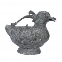 19-SACRIFICE VESSEL. AFTER MODELS OF ANCIENT "ZUN" RITUAL VESSELS PRESERVED FROM THE CHINESE BRONZE AGE, 20TH CENTURY.