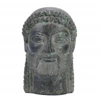 68-PROBABLY "ZEUS' HEAD". BASED ON MODELS OF ARCHAIC GREEK SCULPTURES, 20TH CENTURY.