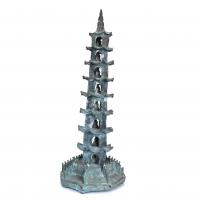 189-20TH CENTURY CHINESE SCHOOL. AFTER ARCHAIC MODELS. PAGODA TOWER.