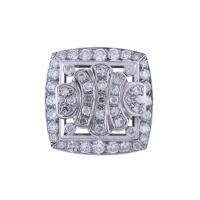 37-LARGE DIAMONDS RING.