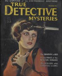 496-ATRIBUIDO A EDWARD DALTON STEVENS (1878-1939). "TRUE DETECTIVE MYSTERIES" (March 1928). 