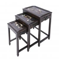 38-SET OF THREE CHINESE NESTING TABLES, SECOND HALF OF THE 20TH CENTURY.