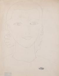 397-ANDRÉ DERAIN (1880-1954). "GIRL'S FRONT".