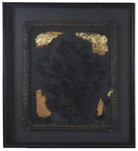 18067-JOSEP GRAU-GARRIGA (1929-2011). "COMPOSICIÓN EN NEGRO Y ORO", 1990.
