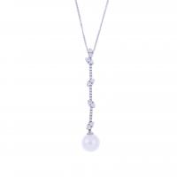 237-PENDANT WITH DIAMONDS AND PEARL.