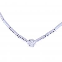 245-ARTICULATED CHOKER WITH SOLITAIRE DIAMOND.