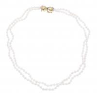 234-NECKLACE WITH TWO STRANDS OF PEARLS.