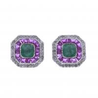 24-ART DECO STYLE EARRINGS.