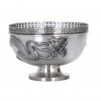 60-CHINESE SHANGHAI BOWL IN SILVER, LATE 19TH CENTURY-EARLY 20TH CENTURY. 