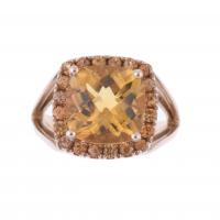 201-RING WITH CITRINE.