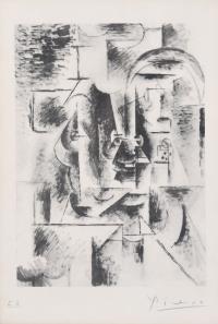 539-PABLO PICASSO (1881-1973). "MAN WITH A PIPE", 1946 (1911). 
