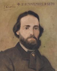 656-ESCUELA CATALANA, SIGLO XIX. "RETRATO MASCULINO", 1870 