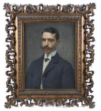 643-EDUARD FLÒ GUITART (1881-1958). "RETRATO DE MIQUEL BAYONA DURÁN".