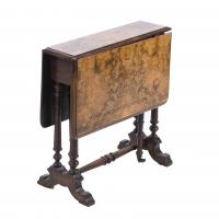 460-SMALL ENGLISH FOLDING SIDE TABLE, VICTORIAN STYLE, 20TH CENTURY.
