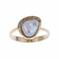 79-RING WITH BAROQUE PEARL.