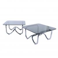309-PAIR OF SIDE TABLES, MID 20TH CENTURY.