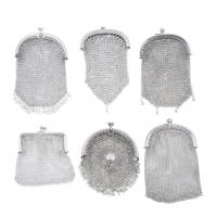 10-SIX SILVER MESH PURSES, EARLY 20TH CENTURY.