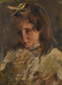 687-FRANCESC GIMENO ARASA (1858-1927). "PORTRAIT OF HIS DAUGHTER".