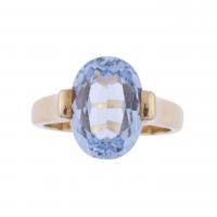 105-RING WITH TOPAZ.