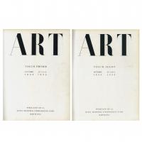 400-"ART. PUBLICACIÓ DE LA JUNTA MUNICIPAL D'EXPOSICIONS D'ART" (2 vols.), 1933-1935.