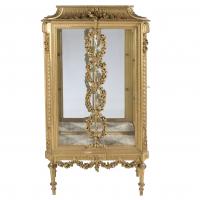 524-FRENCH GLASS CABINET, LOUIS XVI STYLE, SECOND HALF OF THE 20TH CENTURY.