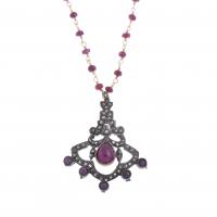196-NECKLACE WITH RUBIES.