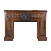 518-LARGE SPANISH FIREPLACE FRONT, MID 20TH CENTURY.