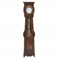 13577-CATALAN GRANDFATHER CLOCK, MOREZ STYLE, LATE 19TH-EARLY 20TH CENTURY.