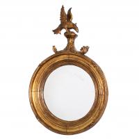 508-REGENCY STYLE CIRCULAR MIRROR, FIRST QUARTER OF THE 20TH CENTURY.