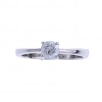 21-DIAMOND SOLITAIRE RING.