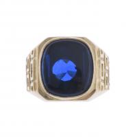 45-SIGNET RING WITH SPINEL.