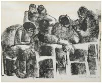 12336-JOAN GRANADOS LLIMONA (1931). "FIGURAS", 1977.
