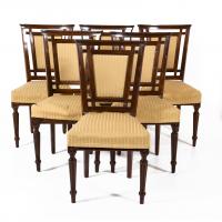 339-SET OF SIX NEO-CLASSICAL STYLE CHAIRS, MID 20TH CENTURY.