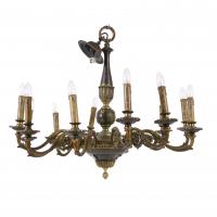 236-LARGE SPANISH CEILING LAMP, 20TH CENTURY.