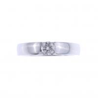 9-DIAMOND SOLITAIRE RING.