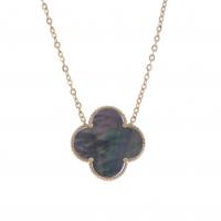 117-"VAN CLEEF" STYLE NECKLACE WITH MOTHER-OF-PEARL.