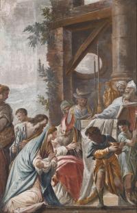 420-FRANCISCO PLA Y DURÁN (1743-1805). "THE CIRCUMCISION OF JESUS".