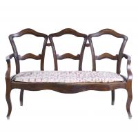 1001-ELIZABETHAN BENCH, MID 19TH CENTURY. 